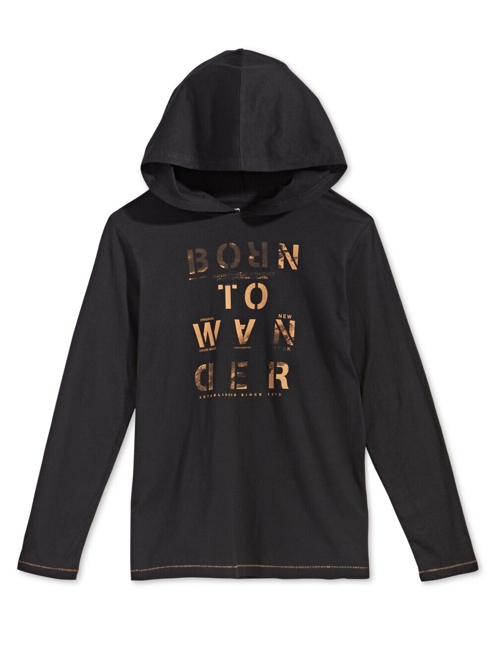 Epic Threads Big Kid Boys Hooded Motorcycle Print T-Shirt Size S